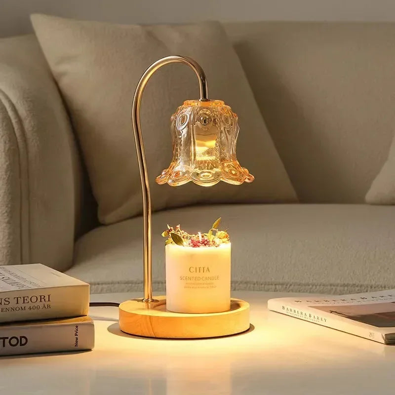 Flower-Shaped Warm Audience Candle Warmer Lamp-ChicWoo