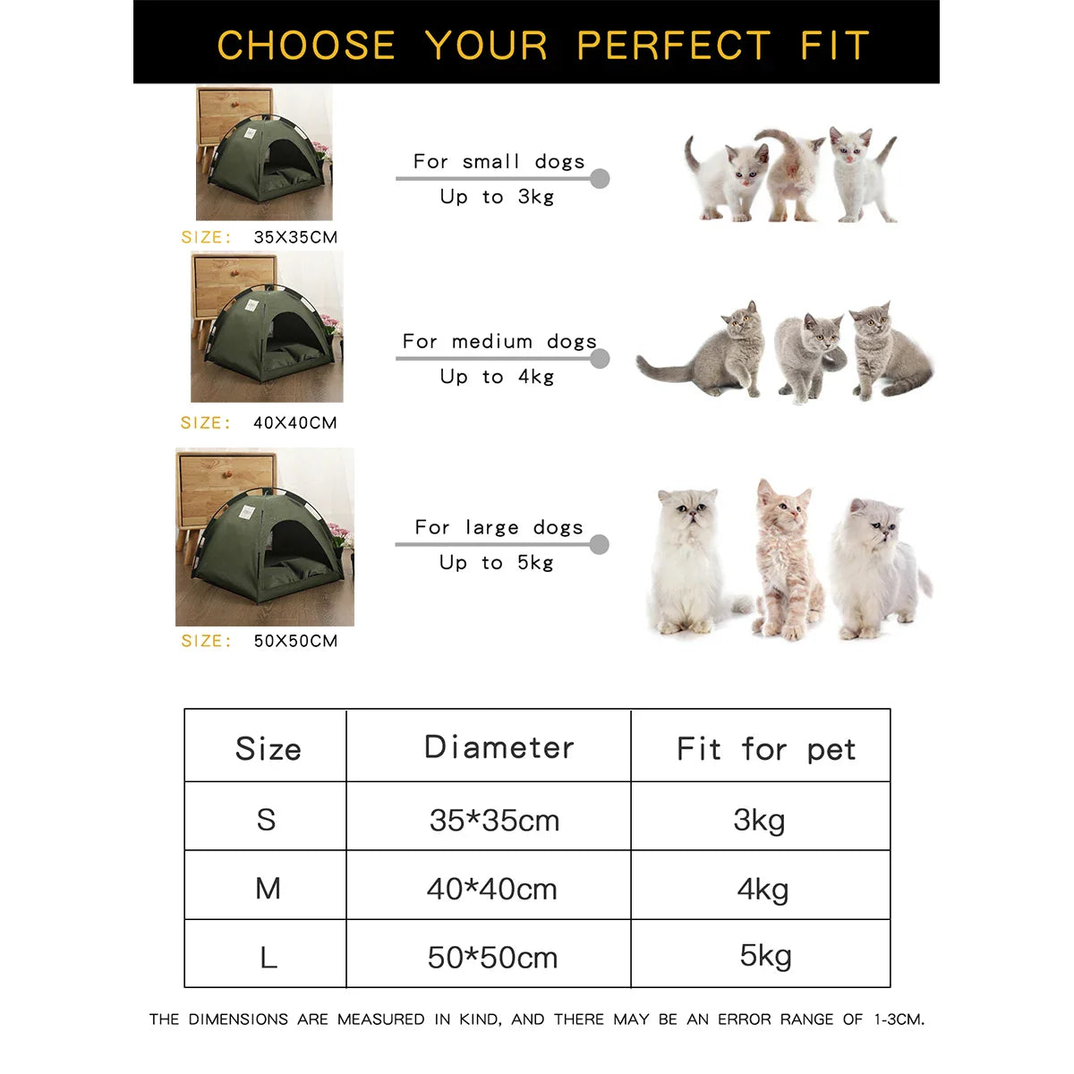 Cute Cat Dog Tent-ChicWoo