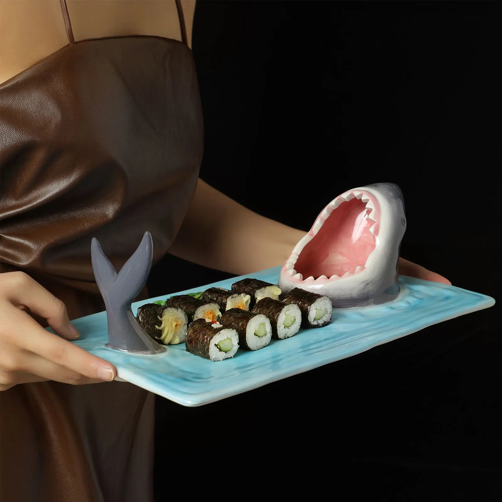 Shark Bite Sushi Serving Platter-ChicWoo