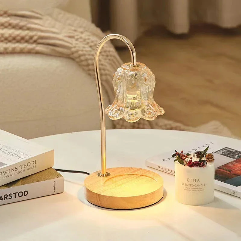 Flower-Shaped Warm Audience Candle Warmer Lamp-ChicWoo