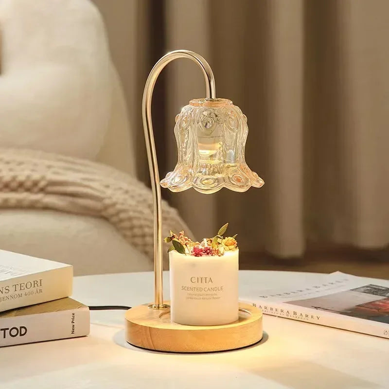 Flower-Shaped Warm Audience Candle Warmer Lamp-ChicWoo