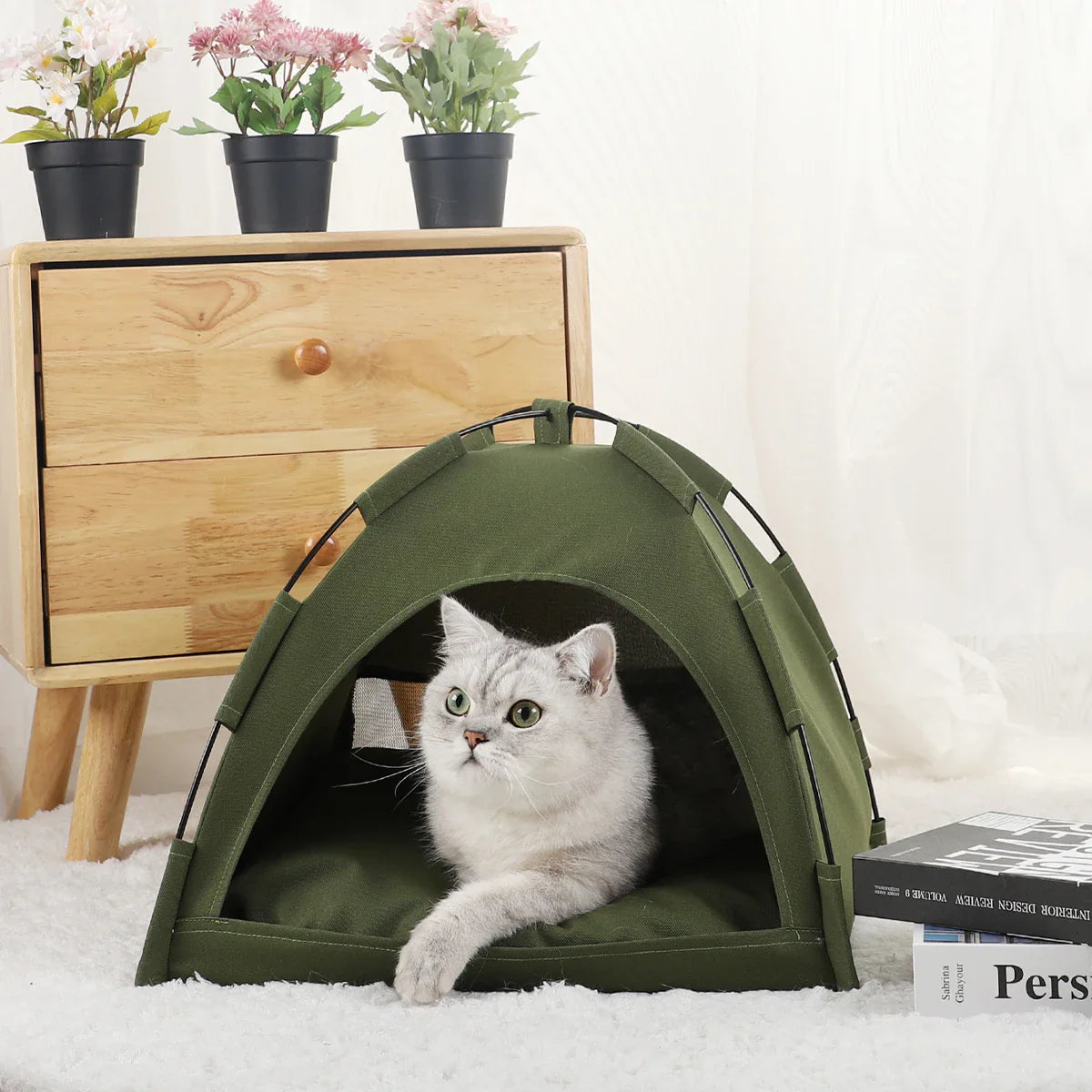 Cute Cat Dog Tent-ChicWoo