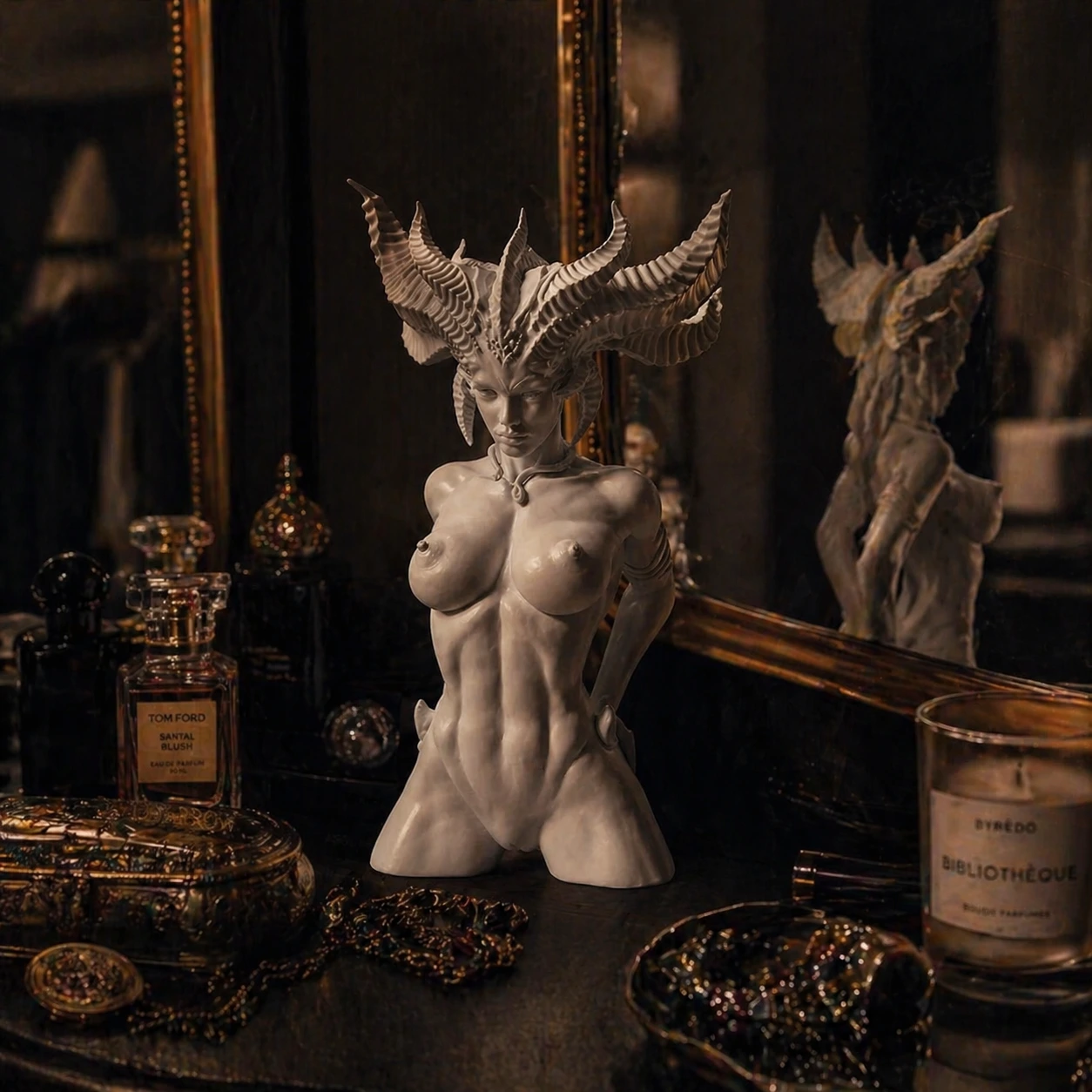 The Sovereign Gaze: Lilith & Medusa Masterpiece Bust