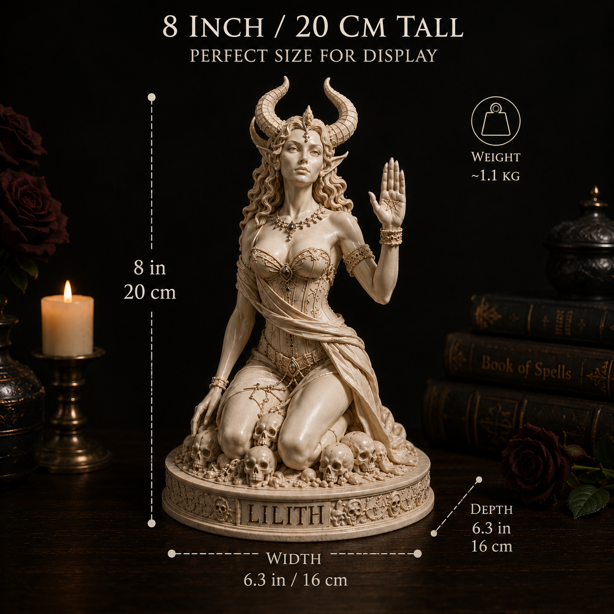 Lilith With Attitude 8 inch size guide