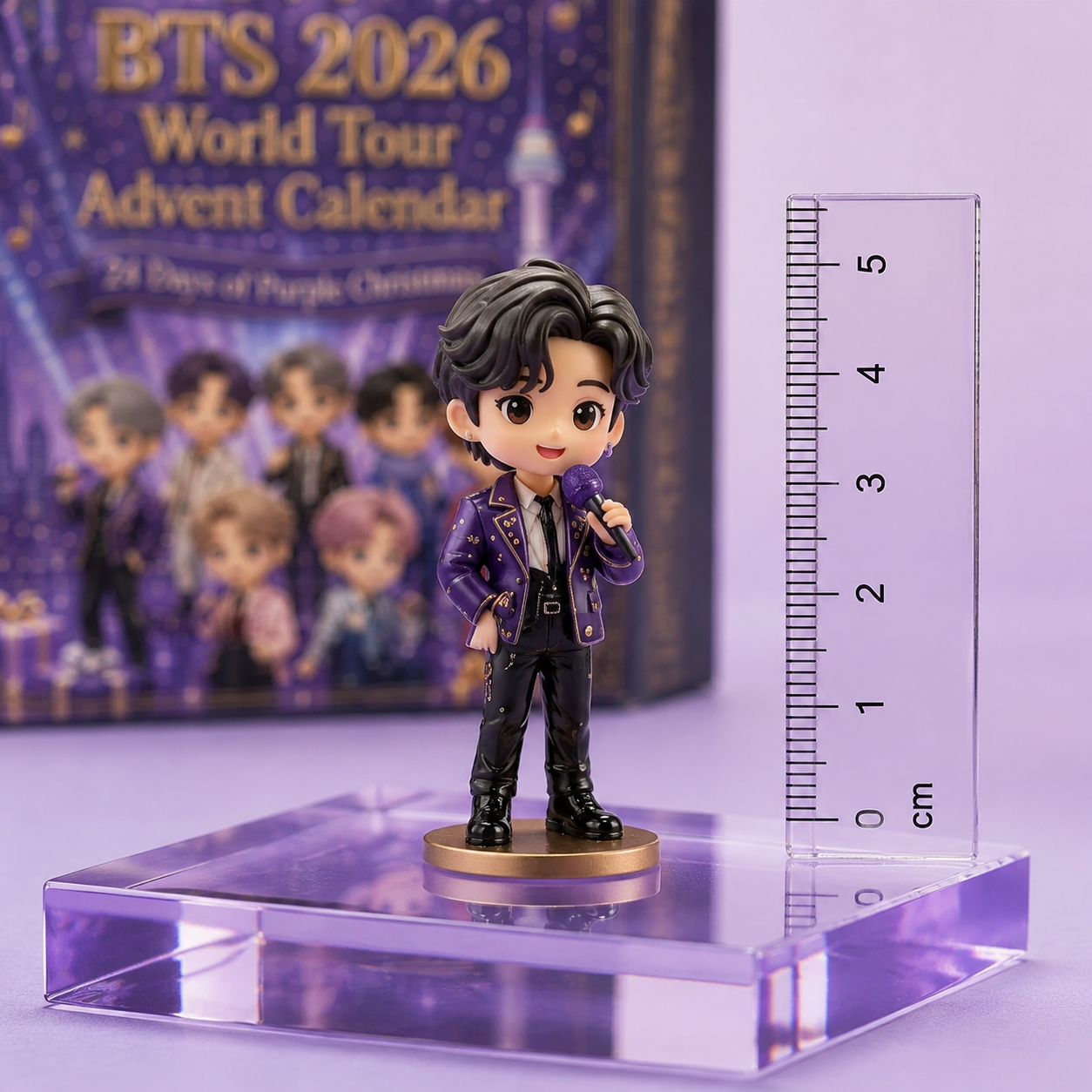 Approximately 5 cm resin figure with acrylic display stage