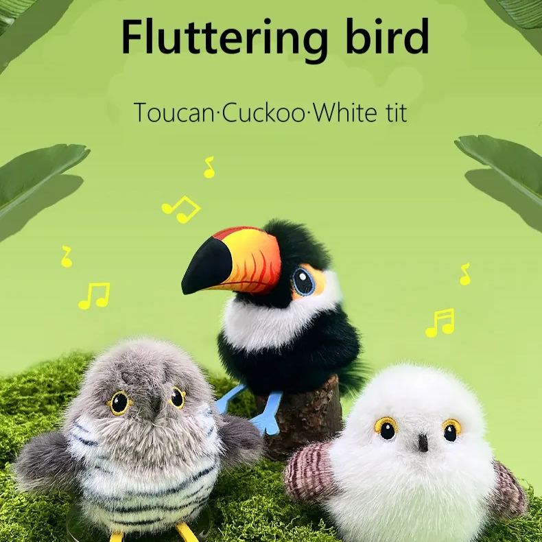 Cat Toy Bird Automatic Cat Teaser-ChicWoo