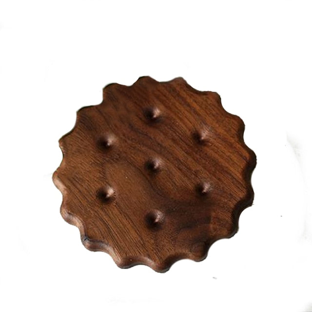Biscuit Shape Wooden Coaster Placemat-ChicWoo