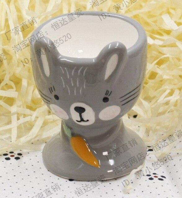 2Pcs Cute Animal Ceramic Breakfast Egg Holder-ChicWoo