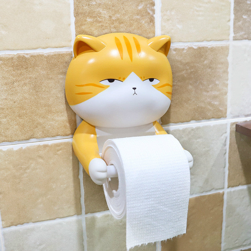 Creative Cartoon Cat Toilet Paper Holder-ChicWoo