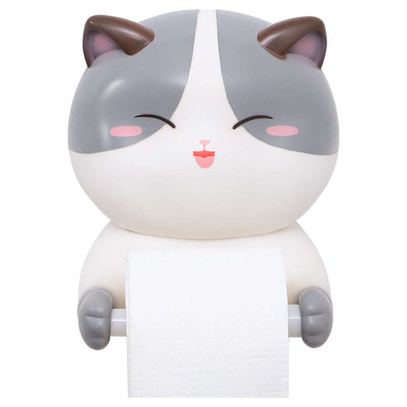 Creative Cartoon Cat Toilet Paper Holder-ChicWoo
