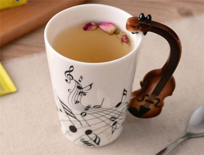 Guitar Style Ceramic Mug-ChicWoo