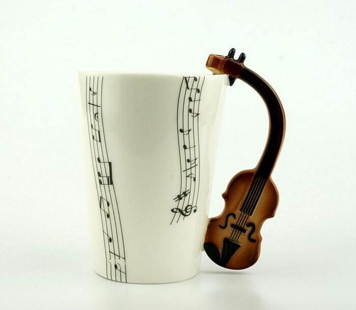 Guitar Style Ceramic Mug-ChicWoo