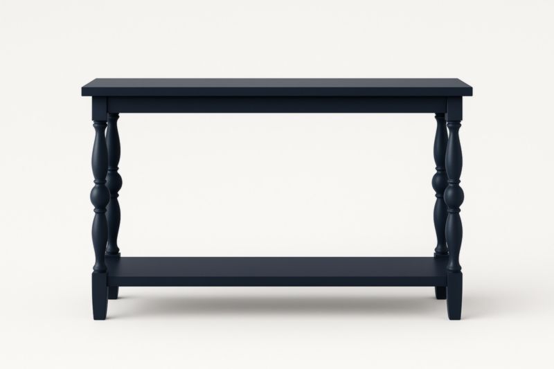 Console en bois massif bleu 120x40x80 cm