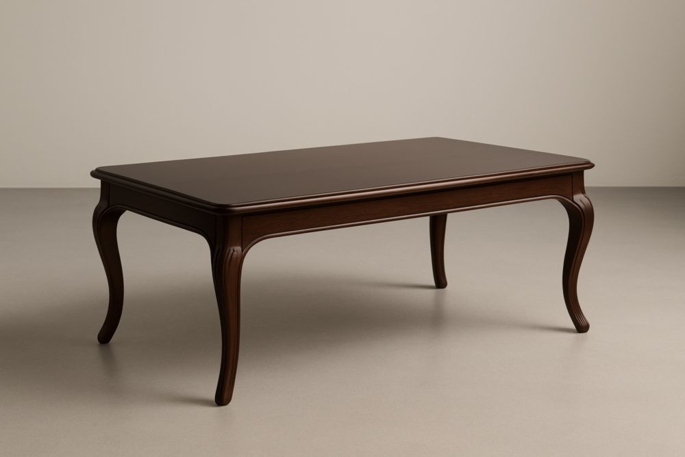 Table en bois massif brun 120x60x45 cm