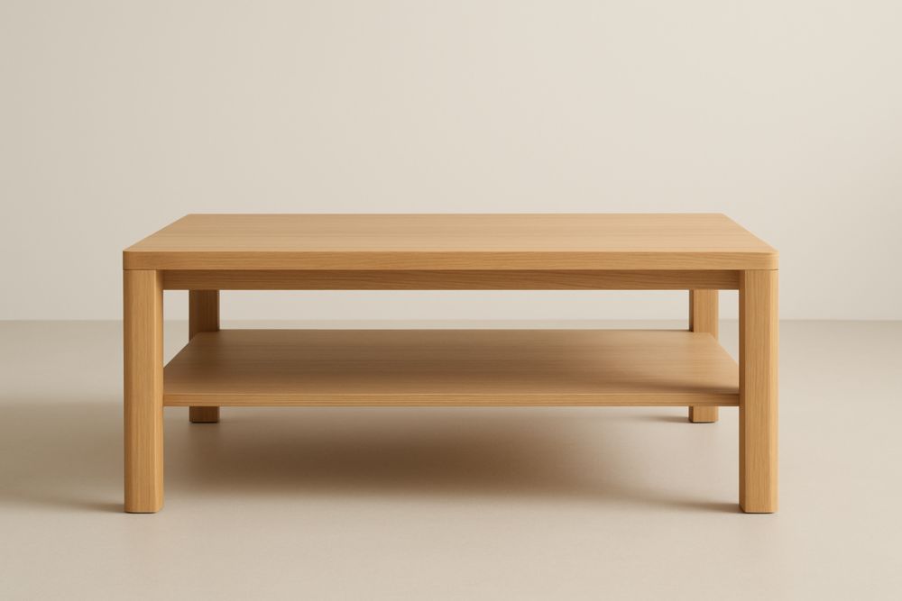 Table basse en chêne massif 110x60x45 cm