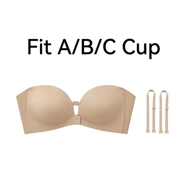 🎉New Arrival💕Wireless Front-Close Bra | Strapless, Padded, Convertible Straps