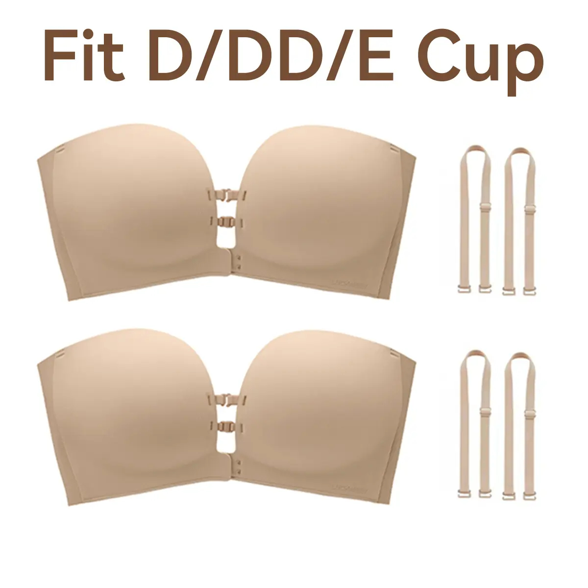 🎉New Arrival💕Wireless Front-Close Bra | Strapless, Padded, Convertible Straps