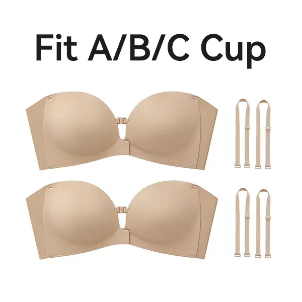 🎉New Arrival💕Wireless Front-Close Bra | Strapless, Padded, Convertible Straps