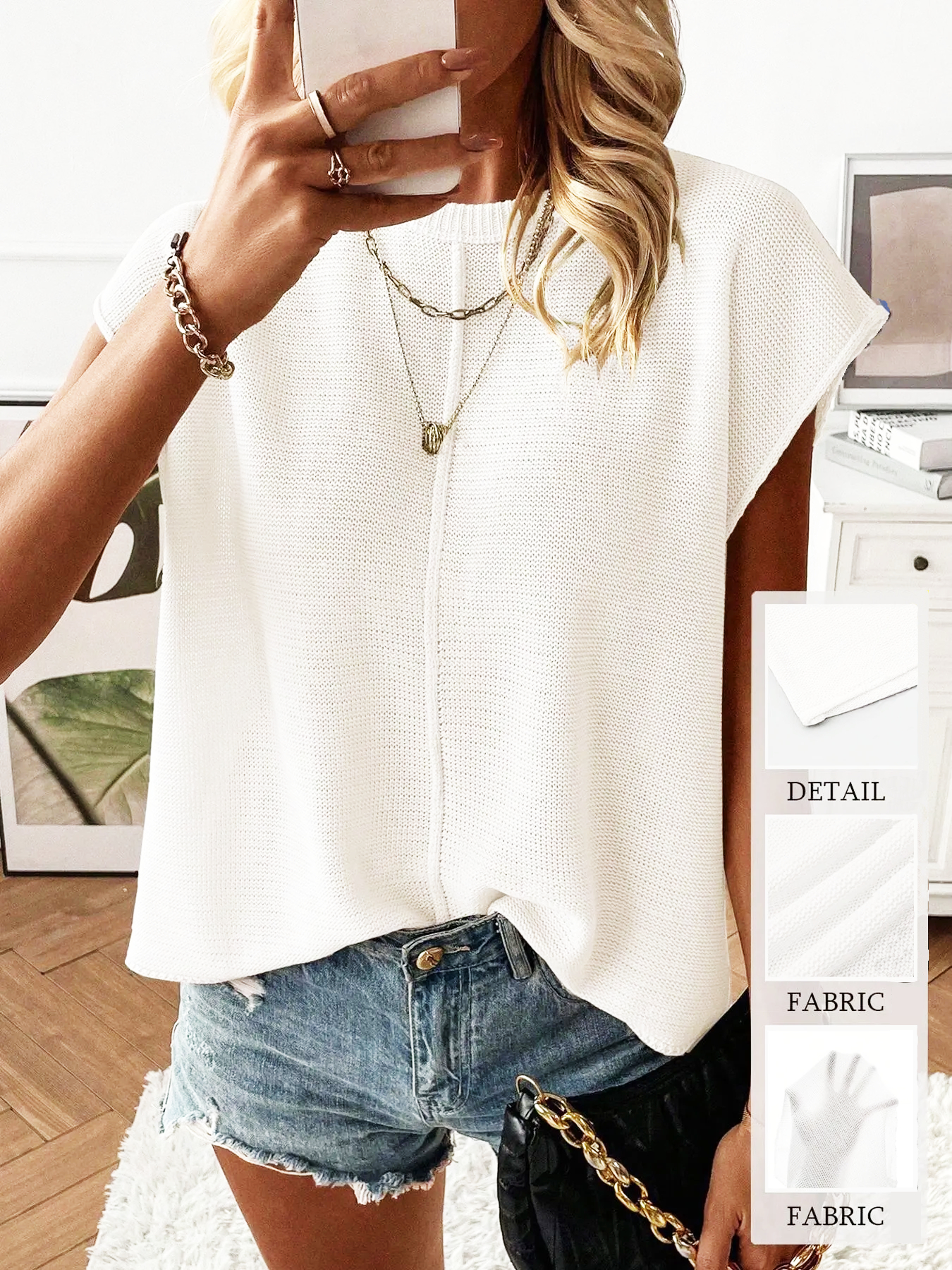 🔥Last Day 49% Off💛Ribbed Knit Tank Top | Women‘s Solid Color Sleeveless Vest🔥Buy 2 Free Shipping