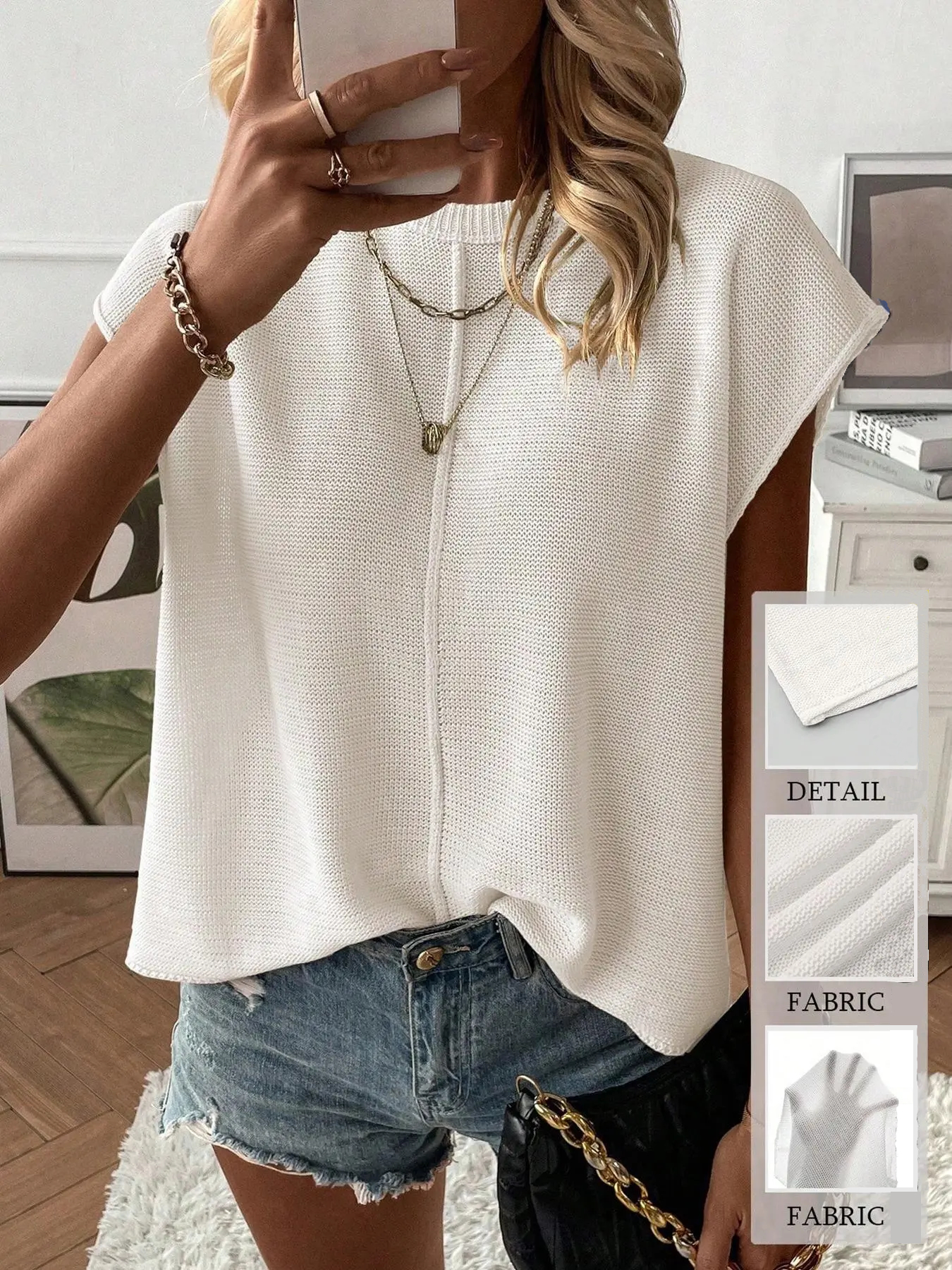 🔥Last Day 49% Off💛Ribbed Knit Tank Top | Women‘s Solid Color Sleeveless Vest🔥Buy 2 Free Shipping