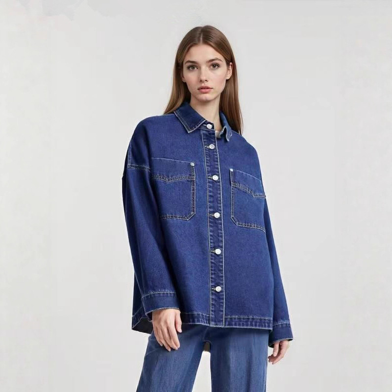 🔥Last Day 49% Off💛Classic Denim Jacket for Women | Oversized Fit, Button Front, All-Season Wear🔥Buy 2 Free Shipping