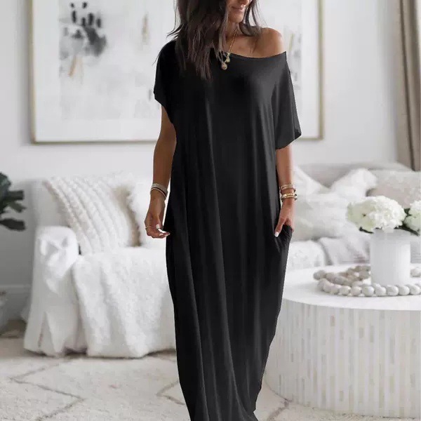 ✨Last Day Special Price £16.99!!✨Everyday Lounge Dress | Batwing Sleeve, Breathable, All-Season🔥Buy 2 Free Shipping& 10% off