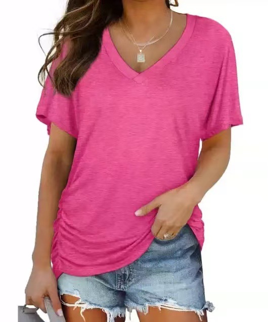 🔥This Week's Special Price £10.99💛Short Sleeve Top for Women | Plain Casual Shirt, All-Season Staple