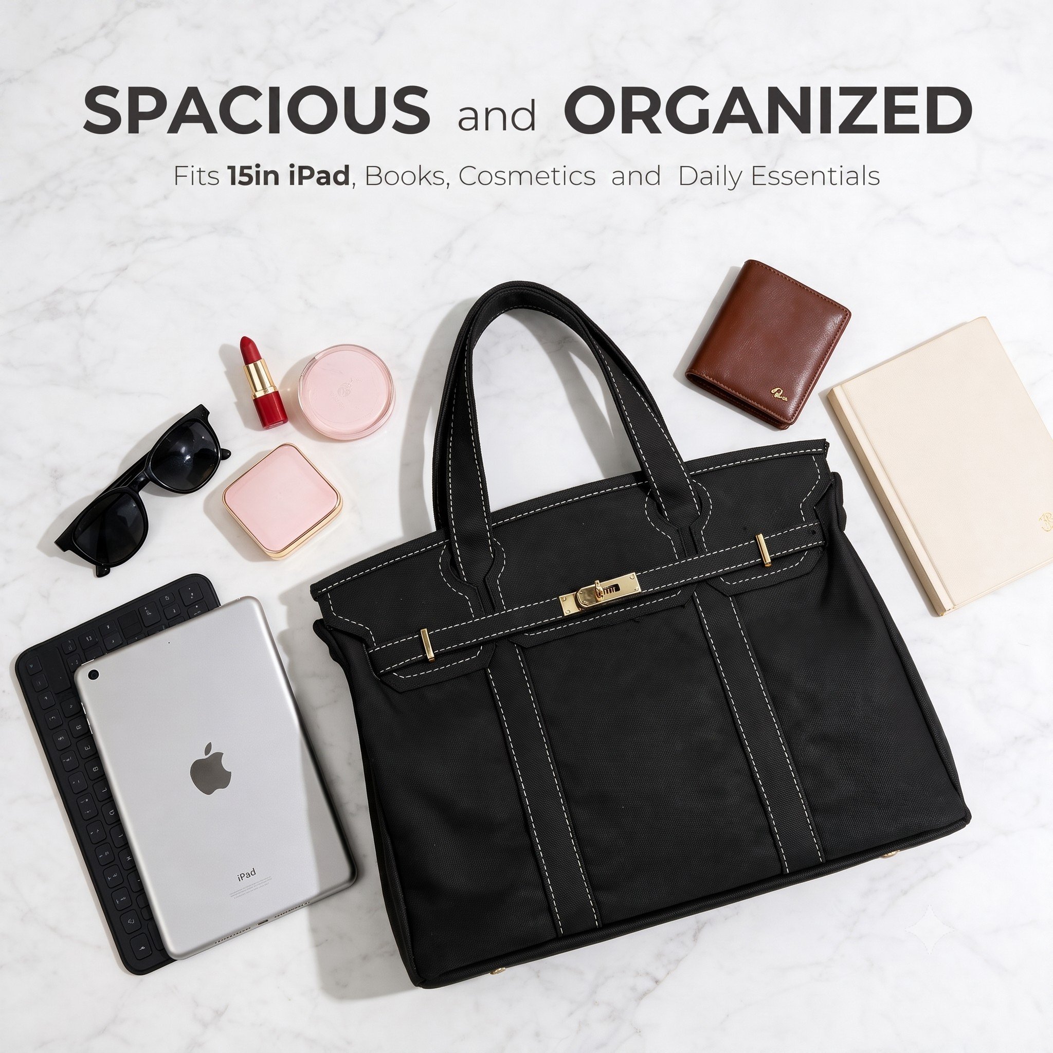 👜✨ Premium Canvas Tote Bag – Large Capacity, High-End Design, Everyday Essential