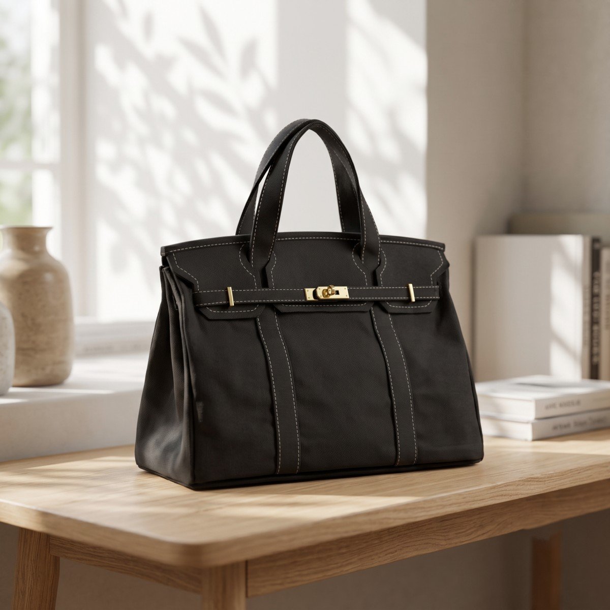👜✨ Premium Canvas Tote Bag – Large Capacity, High-End Design, Everyday Essential