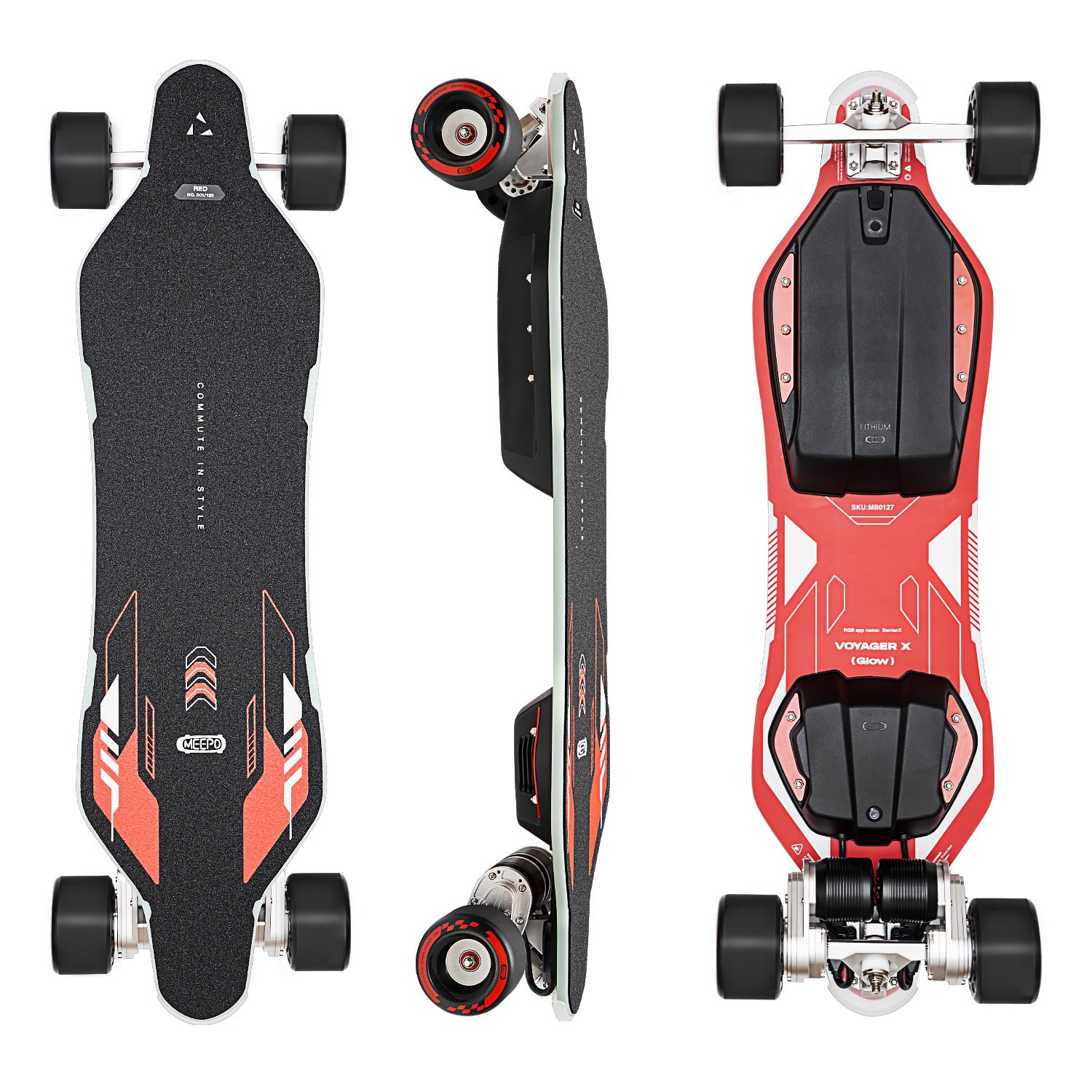 Meepo Voyager X glow (RGB) – Meepoboard-eu