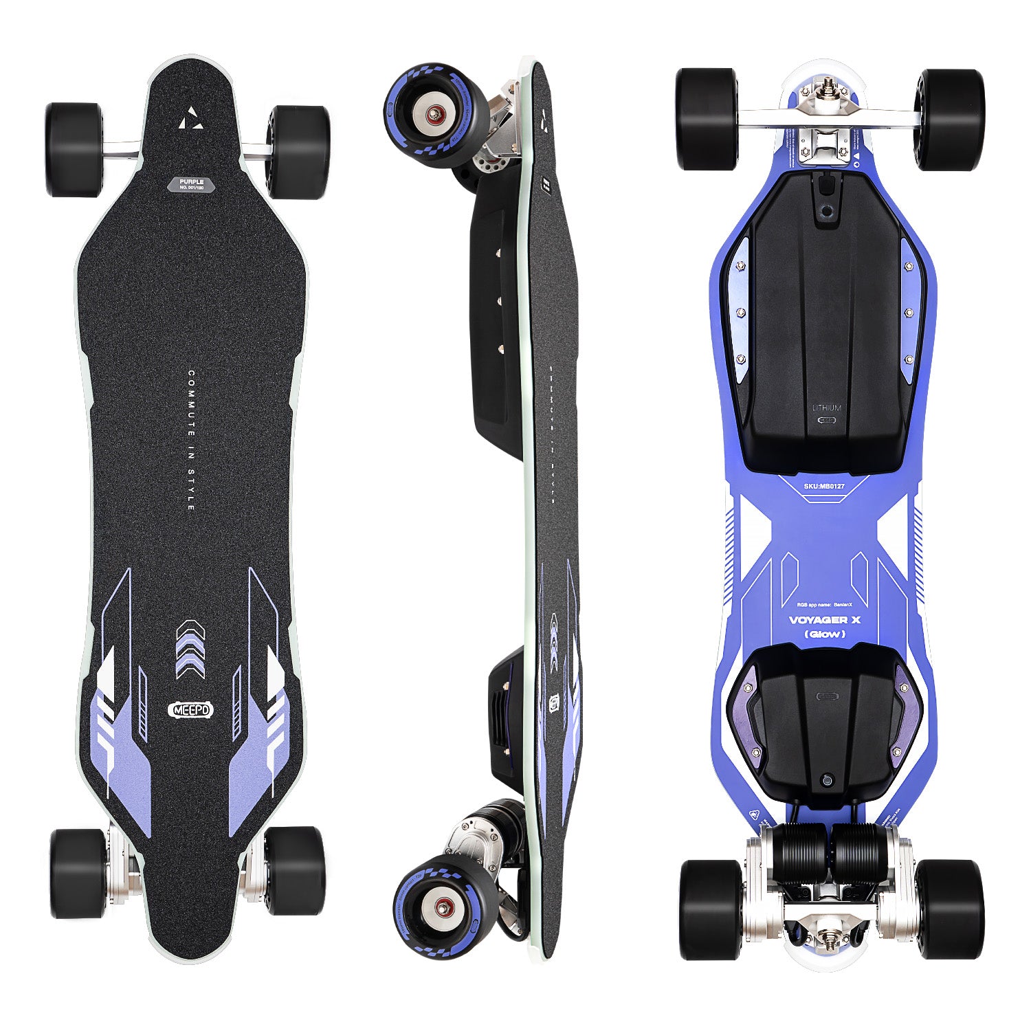 Meepo Voyager X glow (RGB) – Meepoboard-eu