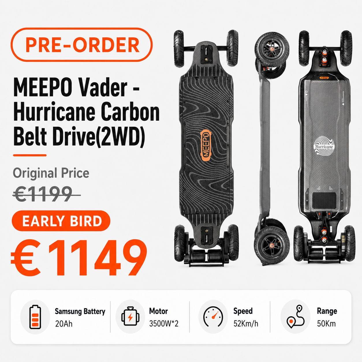 Meepo Hurricane 1500 series-Pre Order