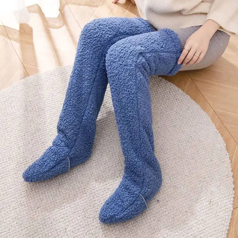 🔥Hot Sale 49% OFF✨Over Knee High Fuzzy Long Socks Winter Warm Cold Leg Knee Joint Cold-proof Stockings Home Floor Sleeping Socks