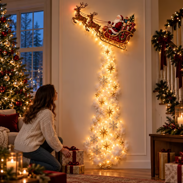 ✨ Christmas Magic Trail Wall Light - A Little Christmas Magic, Right on Your Wall