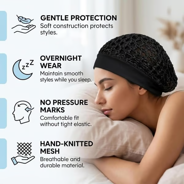 💖Hot 49% OFF🌹🌙Stretchy Wide-Edge Sleeping Cap