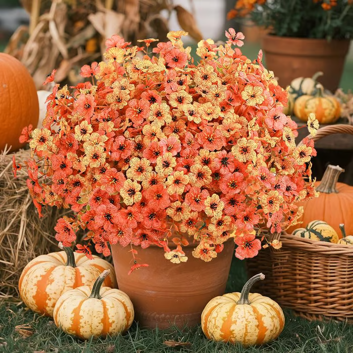 🔥Last Day 50% OFF - 🍁UV-Resistant Artificial Daisy Flowers for Fall Decor Halloween