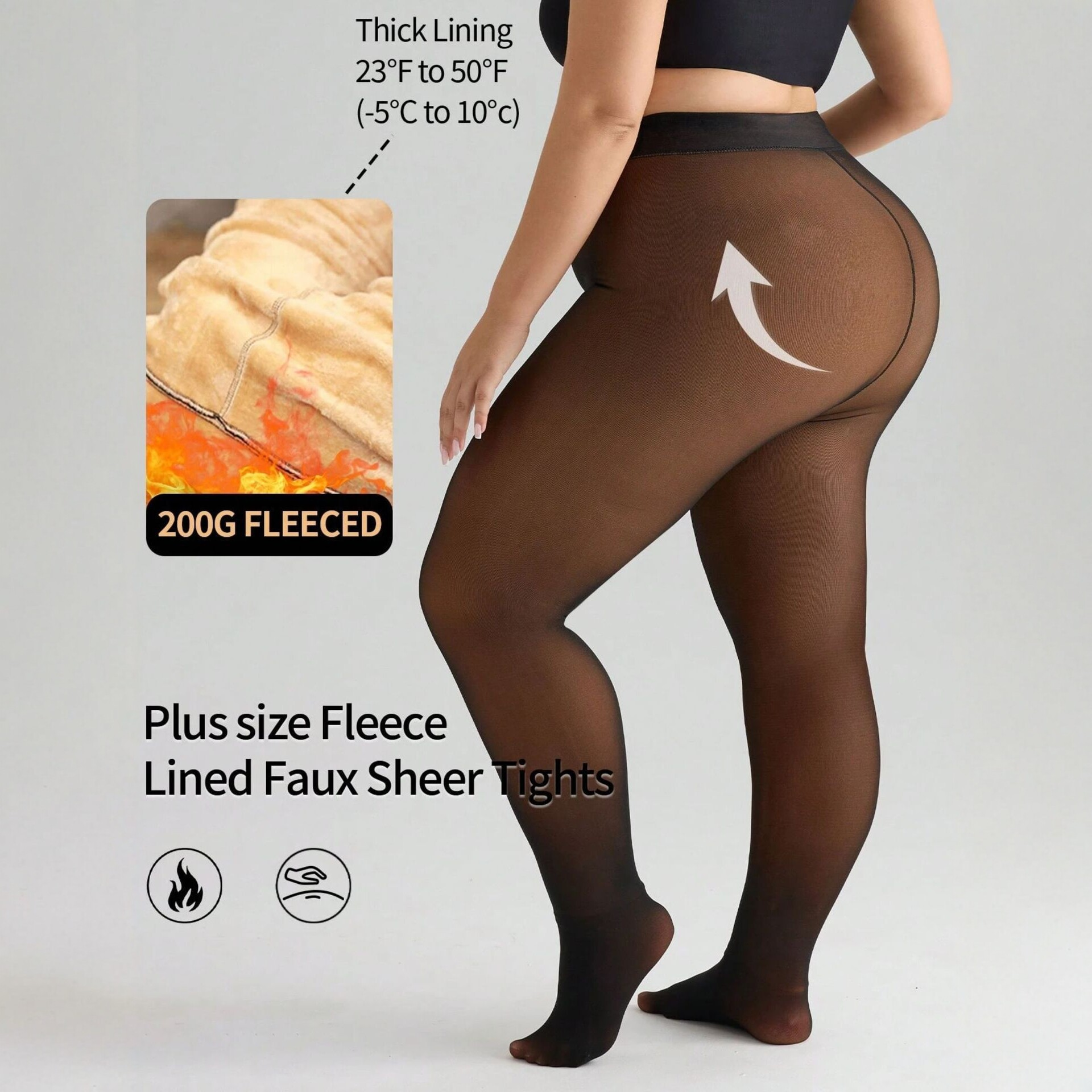 🔥Hot Sale 50% OFF!!⚡50K+ SOLD!❄️One-Seam The-original Magic Fleece Lined Leggings✨