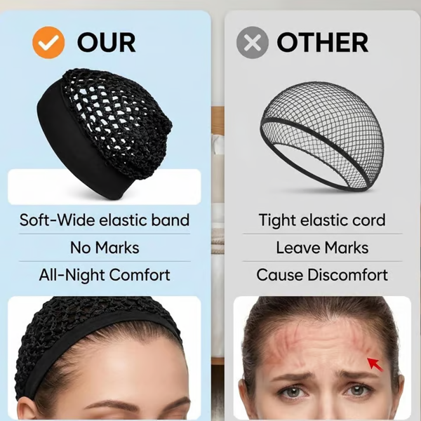 💖Hot 49% OFF🌹🌙Stretchy Wide-Edge Sleeping Cap