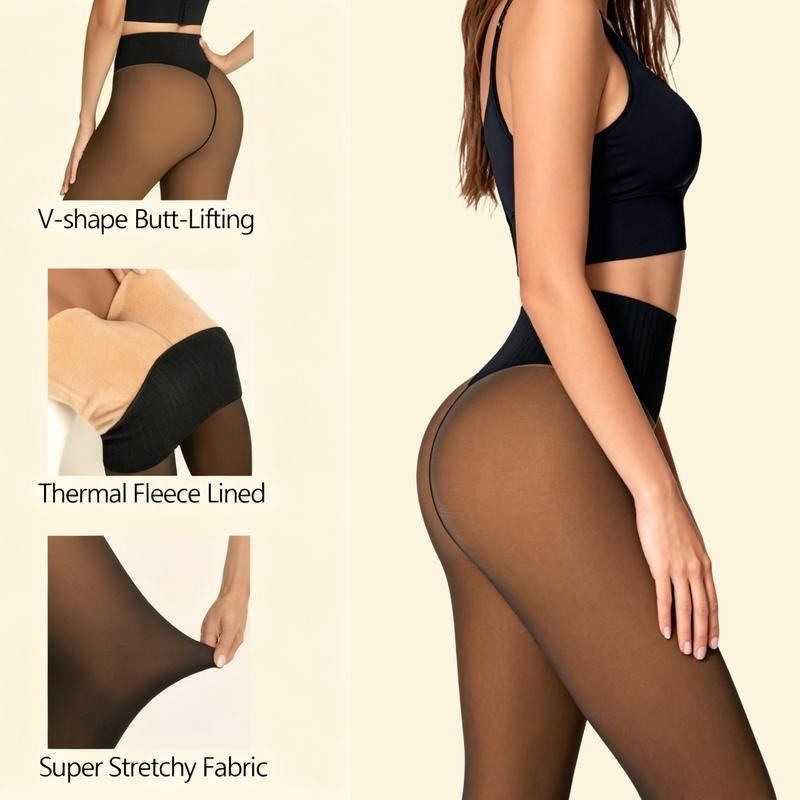 🔥Hot Sale 50% OFF!!⚡50K+ SOLD!❄️One-Seam The-original Magic Fleece Lined Leggings✨