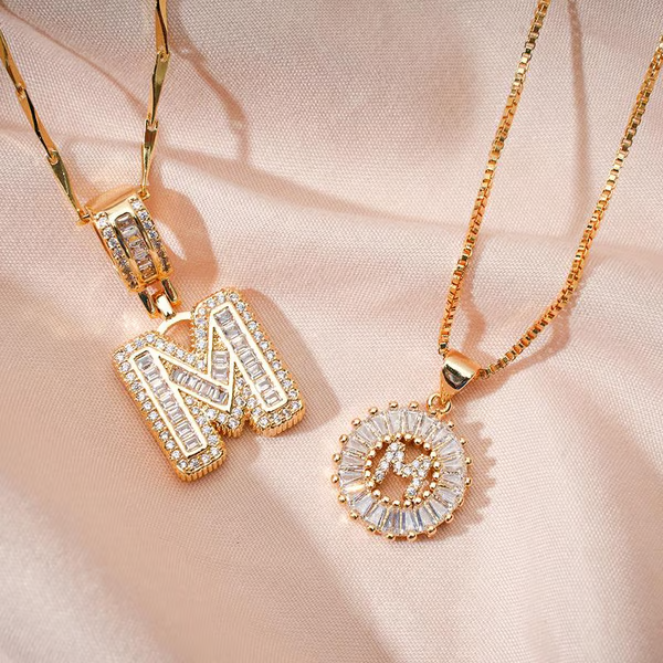 🎄 LIMITED‑TIME 50% OFF! 💖2 Pack - Initial Letter Pendant Necklaces