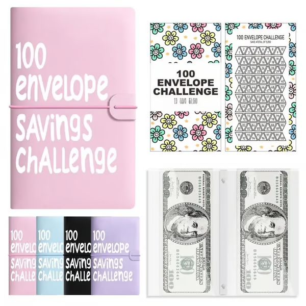 🔥LAST DAY 49％ OFF🔥--✉️100 Envelope Savings Challenge Book