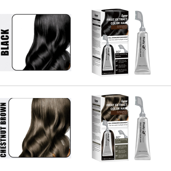 🔥Last Day 50%OFF🎨Fruit Hair Dye Cream Covers Gray & Nourishes✨