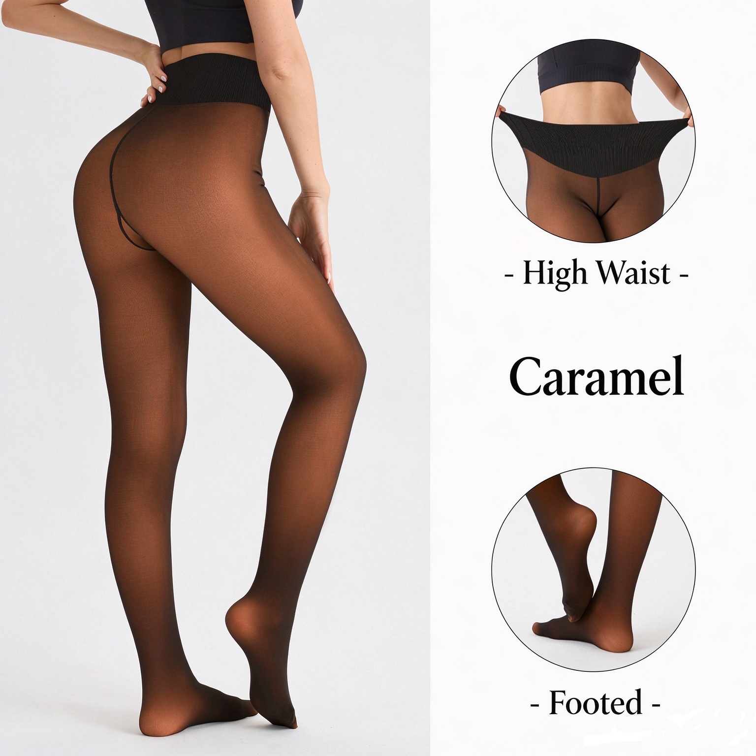 🔥Hot Sale 50% OFF!!⚡50K+ SOLD!❄️One-Seam The-original Magic Fleece Lined Leggings✨