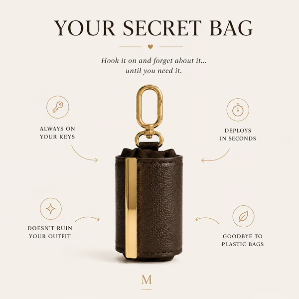 💖Hot 50% OFF🌹 Charm Transformable Bag – Stylish Vegan Leather Tote & Keychain Charm