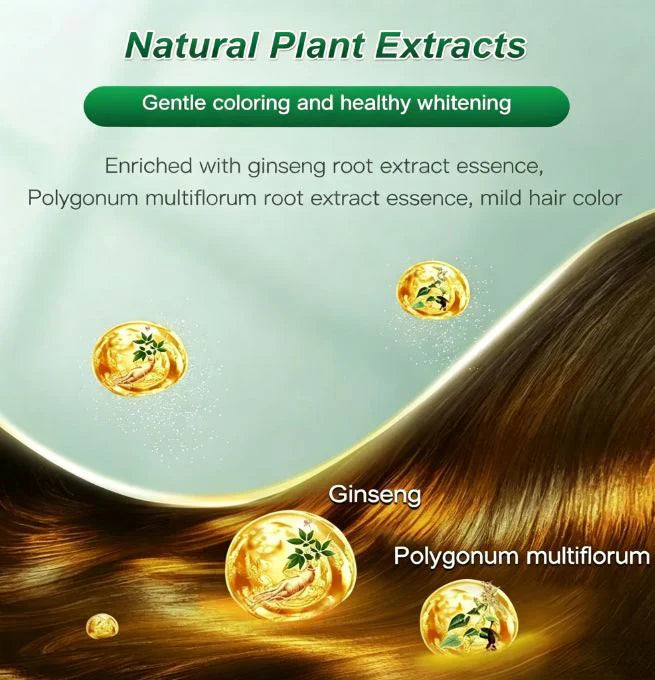 Fruit Hair Dye Cream Covers Gray & Nourishes