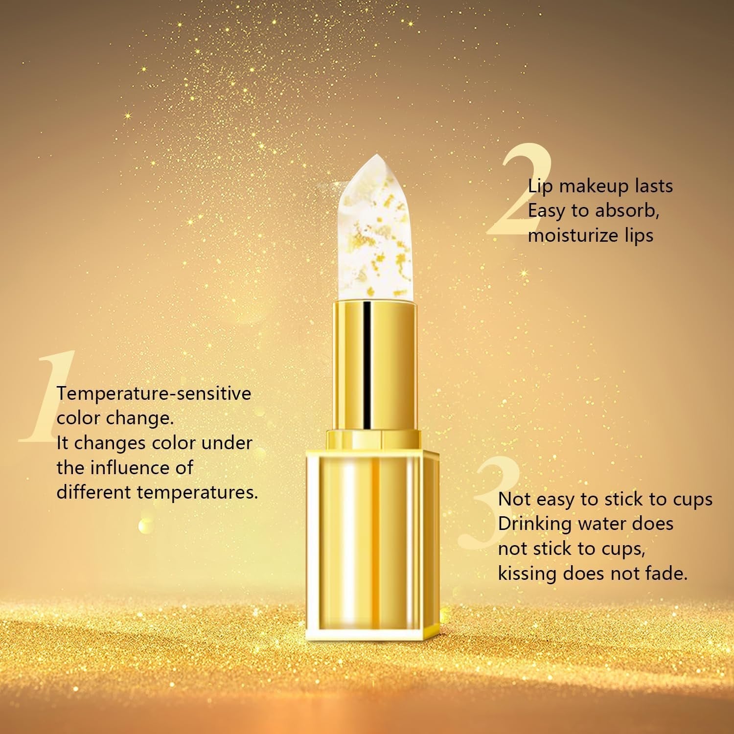✨Transferproof Color-Changing Lipstick💄 Crystal clear Color Alchemy 💋 Auto-Tints on Contact!
