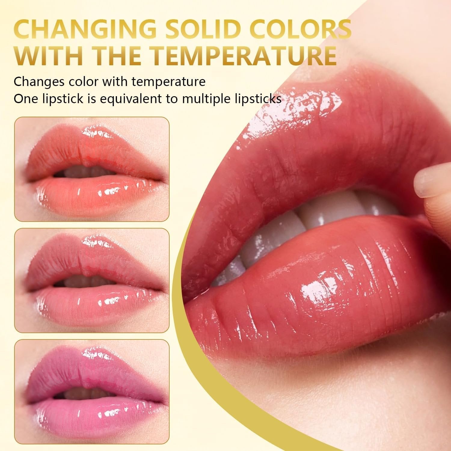 ✨Transferproof Color-Changing Lipstick💄 Crystal clear Color Alchemy 💋 Auto-Tints on Contact!