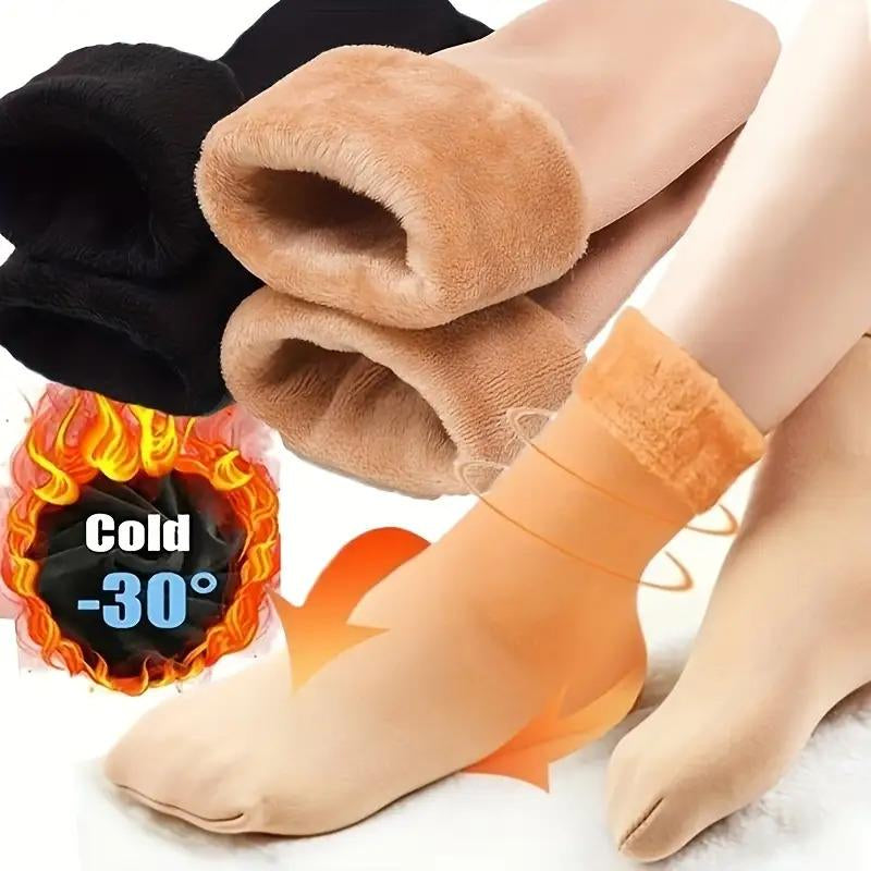 ✝️ LIMITED‑TIME 50% OFF! ✨5 pairs of thick fleece-lined, warm, snow socks