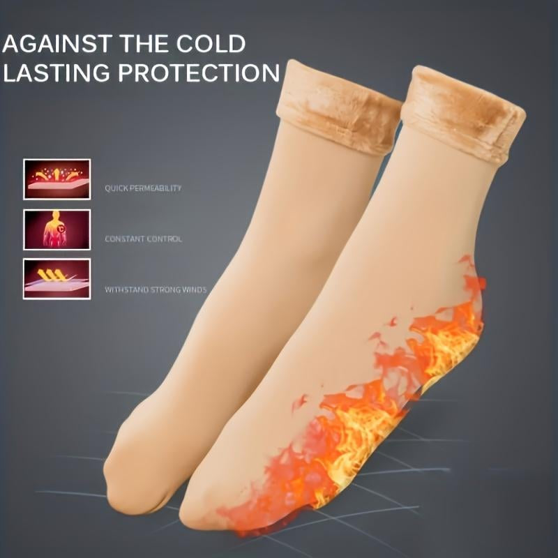 ✝️ LIMITED‑TIME 50% OFF! ✨5 pairs of thick fleece-lined, warm, snow socks