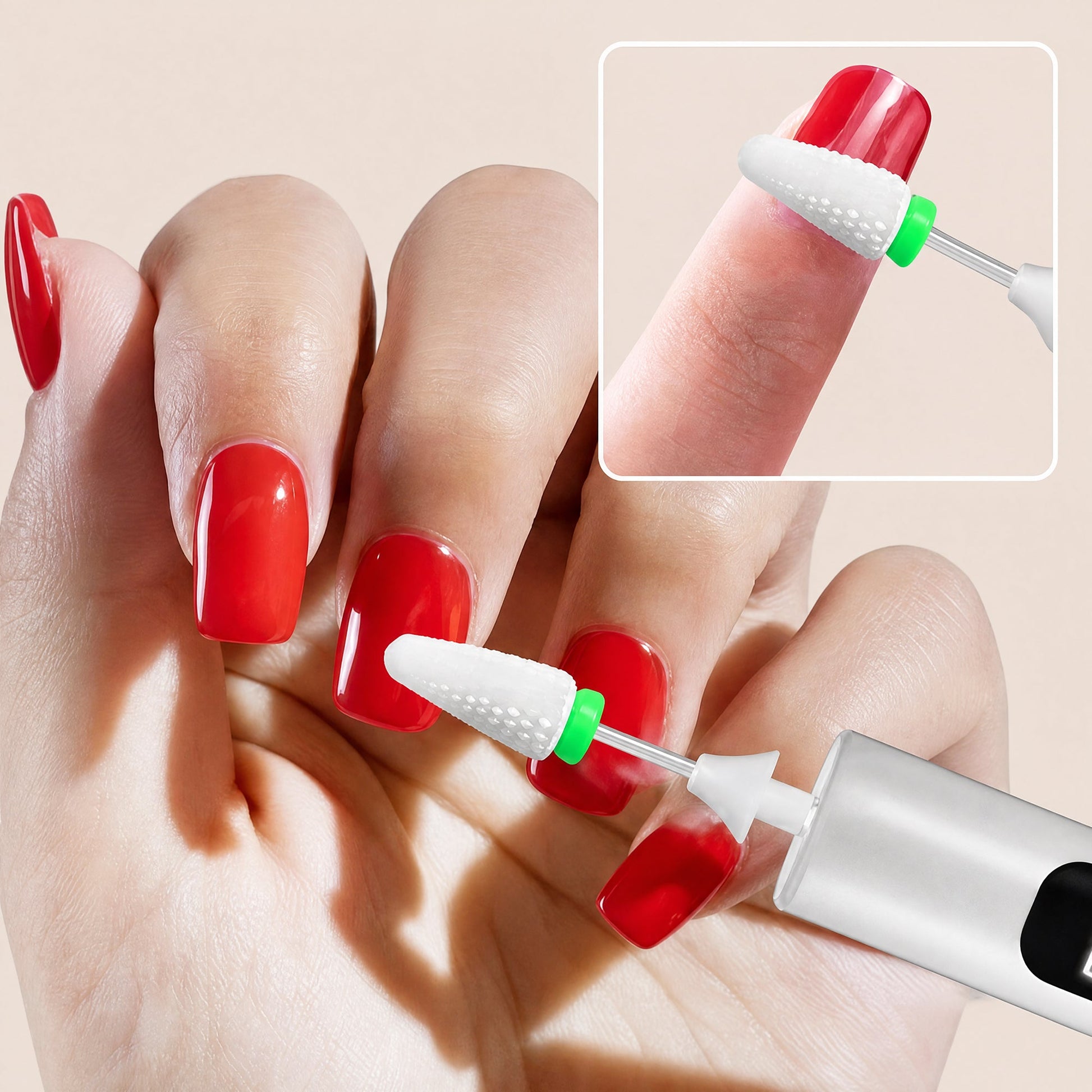 🎄 LIMITED‑TIME 50% OFF! 💖Electric Nail Grinder With LED Light
